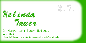 melinda tauer business card